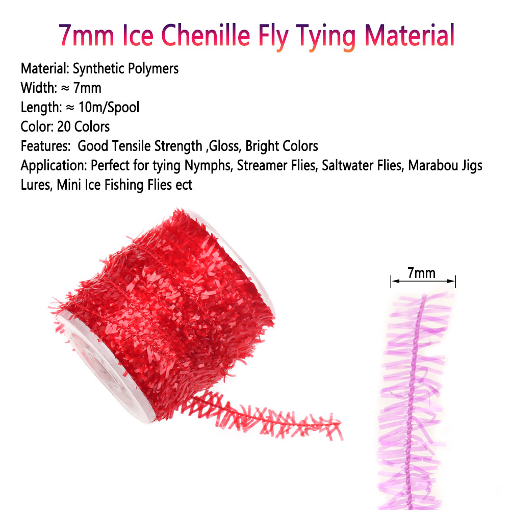 2 Spools Fly Tying Ice Chenill - огляд і ціна Ice Fishing Line