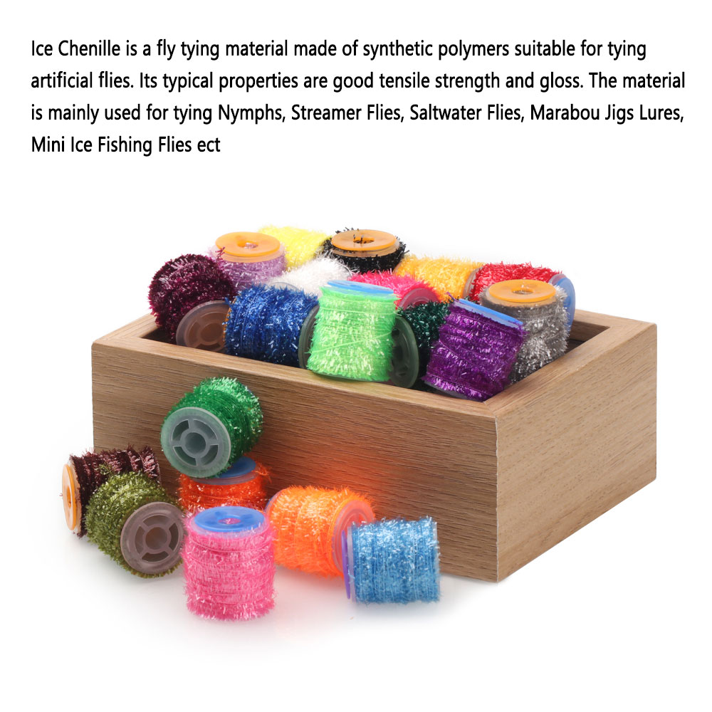 2 Spools Fly Tying Ice Chenill - огляд і ціна Ice Fishing Line
